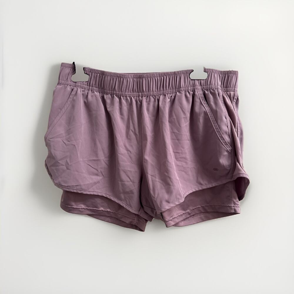 Legend Womens Athletic Lilac/Purple Running Gym Shorts Size XL Lined